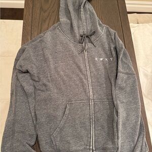 Gray Roxy zip up jacket
